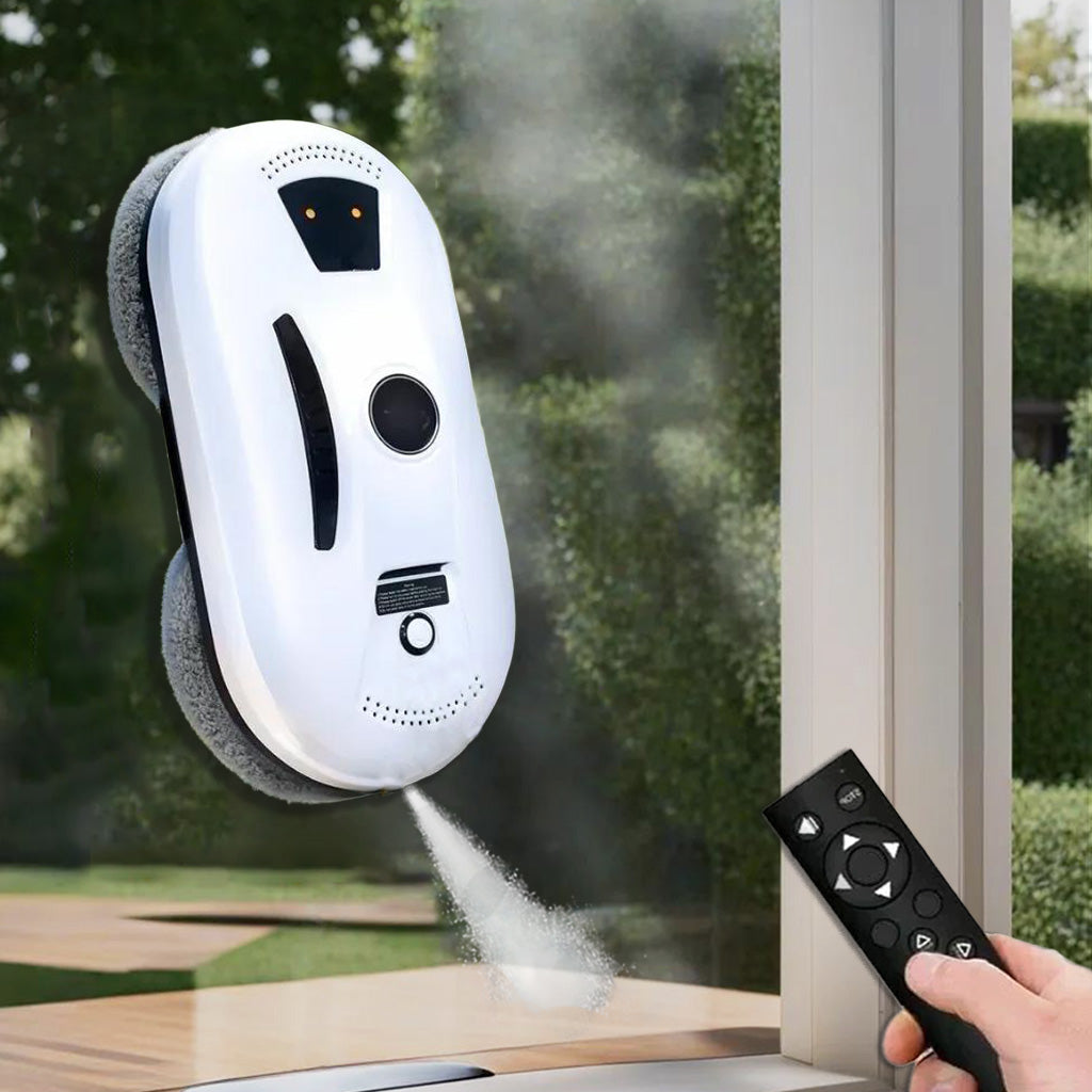 Fensterputzroboter mit Wasserspray - Neueste Generation 2025